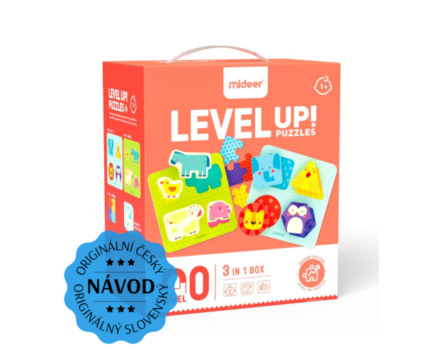 LEVEL UP! 0 - Zvierací kamaráti puzzle 3v1