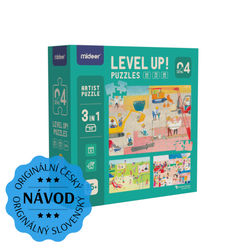 LEVEL UP! 04 - Motívy miest  puzzle 3v1